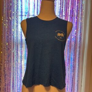 Spiritual Gangster Women's Size Small Blue Sleeveless Top
